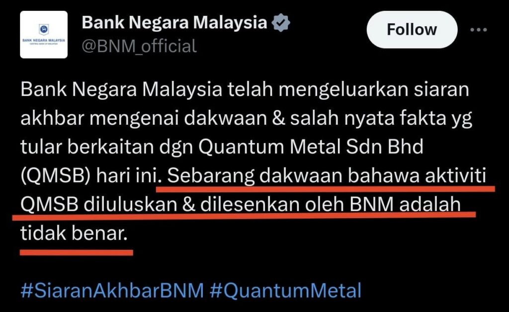 bnm nafi quantum metal